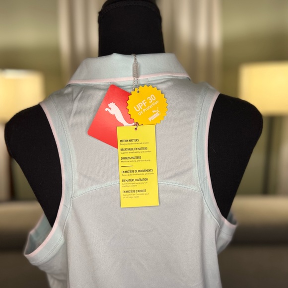 PUMA Sprinter Sleeveless Golf Polo - Picture 3 of 5